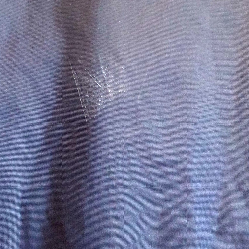 Vintage Looking Quality Sportswear Blue Windbreaker w/ White Stripes - Picture 12 of 12
